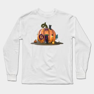 3d rendering Little House Pumpkin Long Sleeve T-Shirt